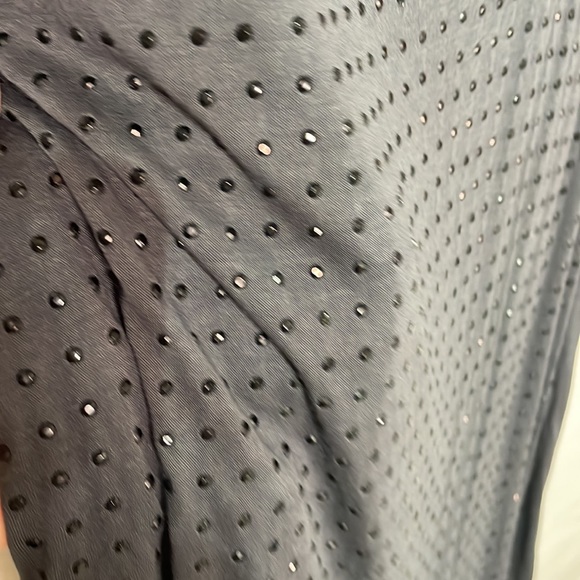 Wessex M deep charcoal tank w/black beads tank longer style viscose nwt vintage - Picture 4 of 11